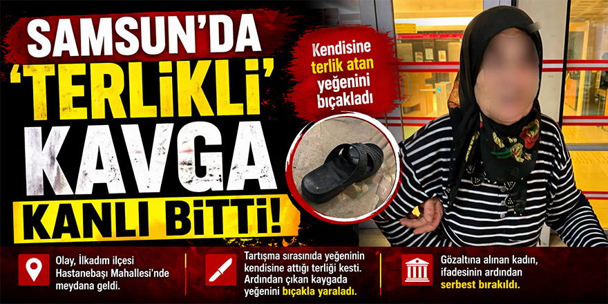 Samsun'da 'Terlikli' Kavga Kanlı Bitti!