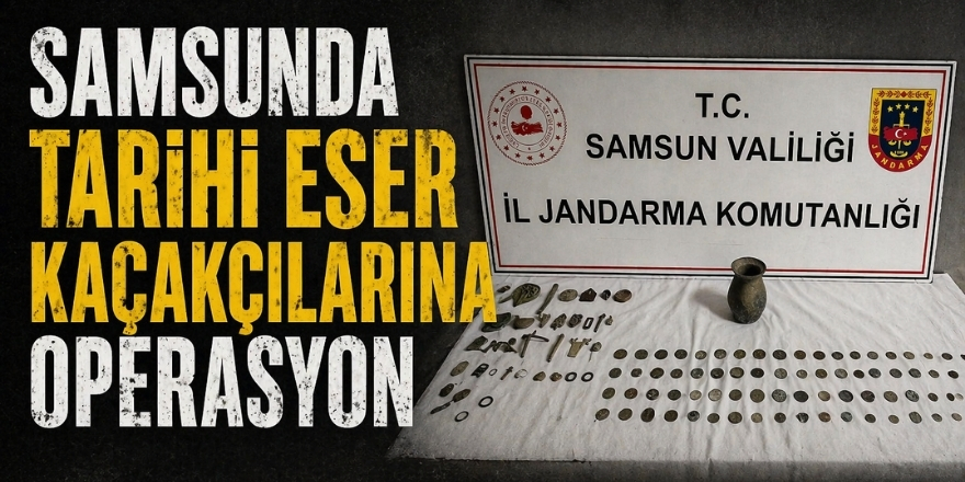 Samsunda Tarihi Eser Kaçakçılarına Operasyon