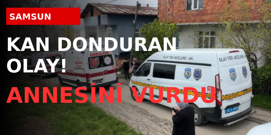 Samsun'da Kan Donduran Olay! Annesini Vurup İntihar Etti