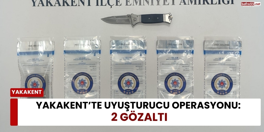 Yakakent’te Uyuşturucu Operasyonu: 2 Gözaltı
