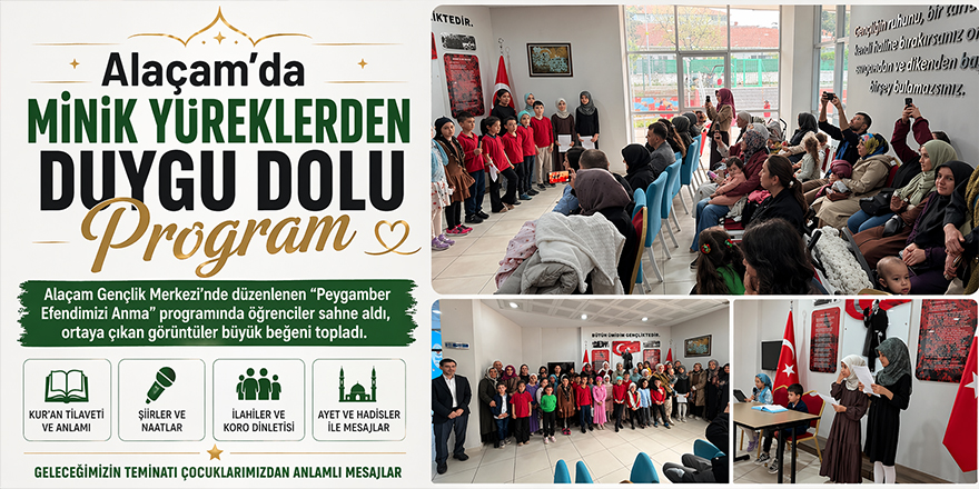 Alaçam’da Minik Yüreklerden Duygu Dolu Program