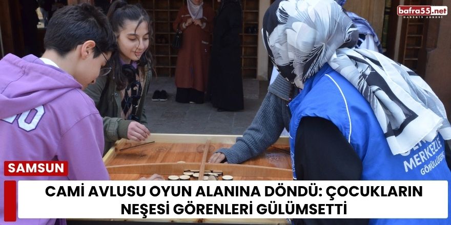 Cami Avlusu Oyun Alanına Döndü: Çocukların Neşesi Görenleri Gülümsetti