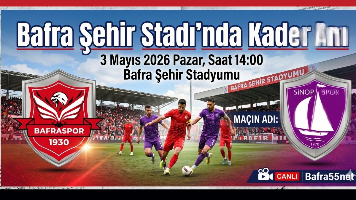 Bafra Şehir Stadı’nda Kader Anı