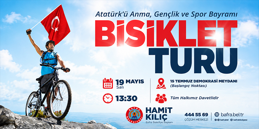 Bafra’da 19 Mayıs Bisiklet Turu Düzenlenecek