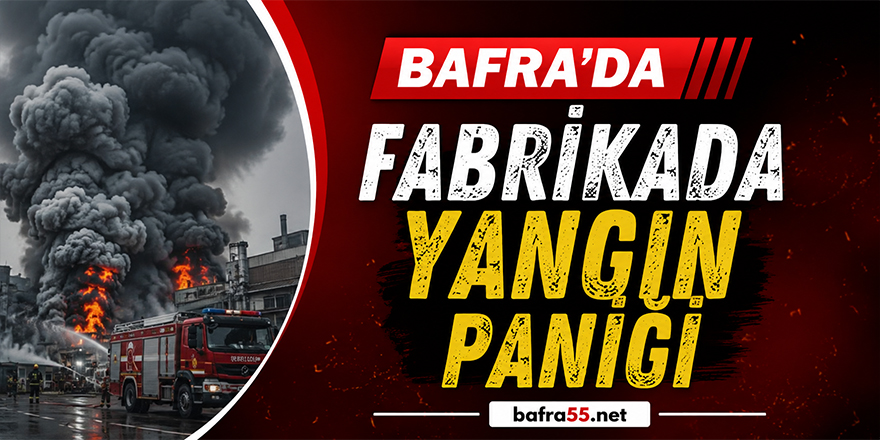 Bafra’da Fabrikada Güvenlik Kulübesi Yangını Paniği