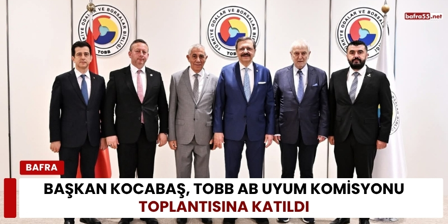 Başkan Kocabaş, TOBB AB Uyum Komisyonu Toplantısına Katıldı