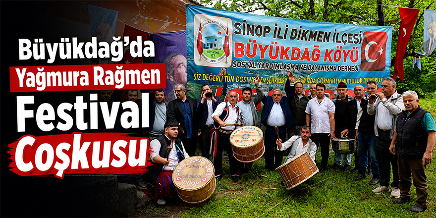 Büyükdağ’da Yağmura Rağmen Festival Coşkusu