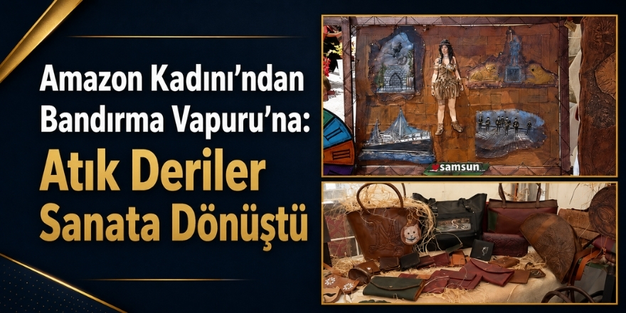 Amazon Kadını’ndan Bandırma Vapuru’na: Atık Deriler Sanata Dönüştü