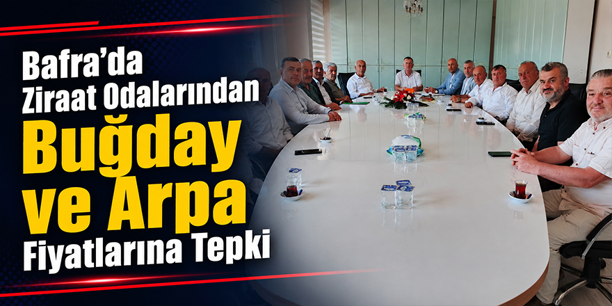 Samsun’da Ziraat Odalarından Buğday ve Arpa Fiyatlarına Tepki