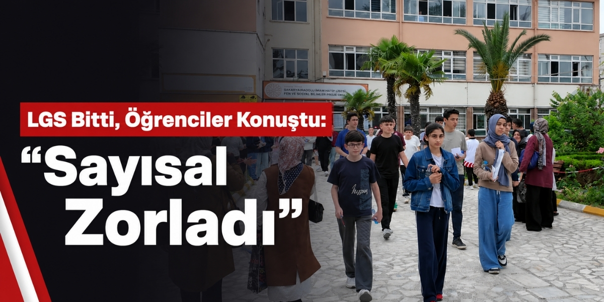 Bafra’da LGS Heyecanı: Öğrenciler Sınavı Değerlendirdi