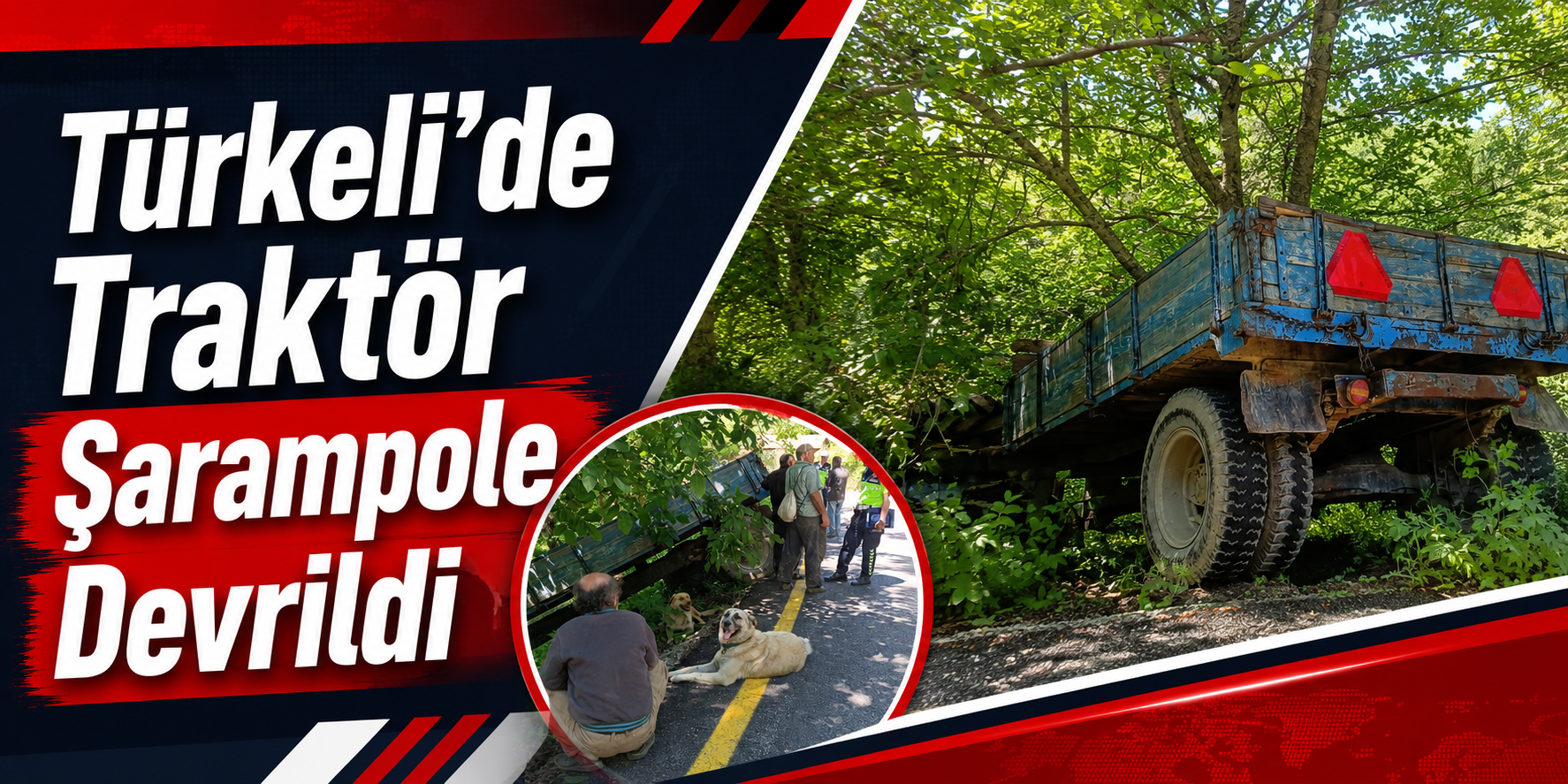 Türkeli’de Traktör Şarampole Devrildi