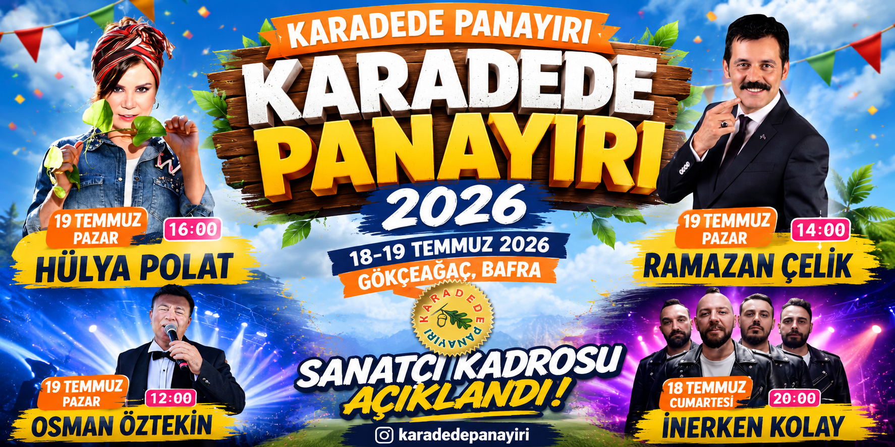 Karadede Panayırı 2026 Sanatçı Kadrosu Açıklandı