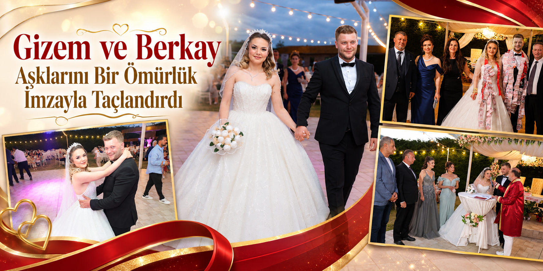 Gizem ve Berkay Aşklarını Bir Ömürlük İmzayla Taçlandırdı