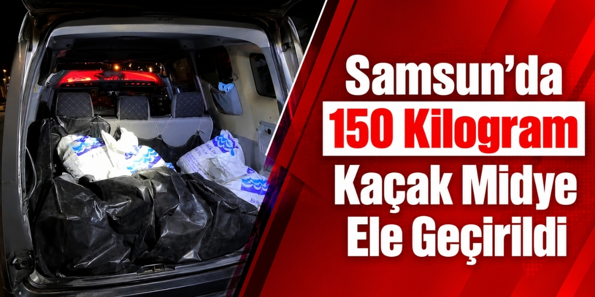 Samsun’da 150 Kilogram Kaçak Midye Ele Geçirildi