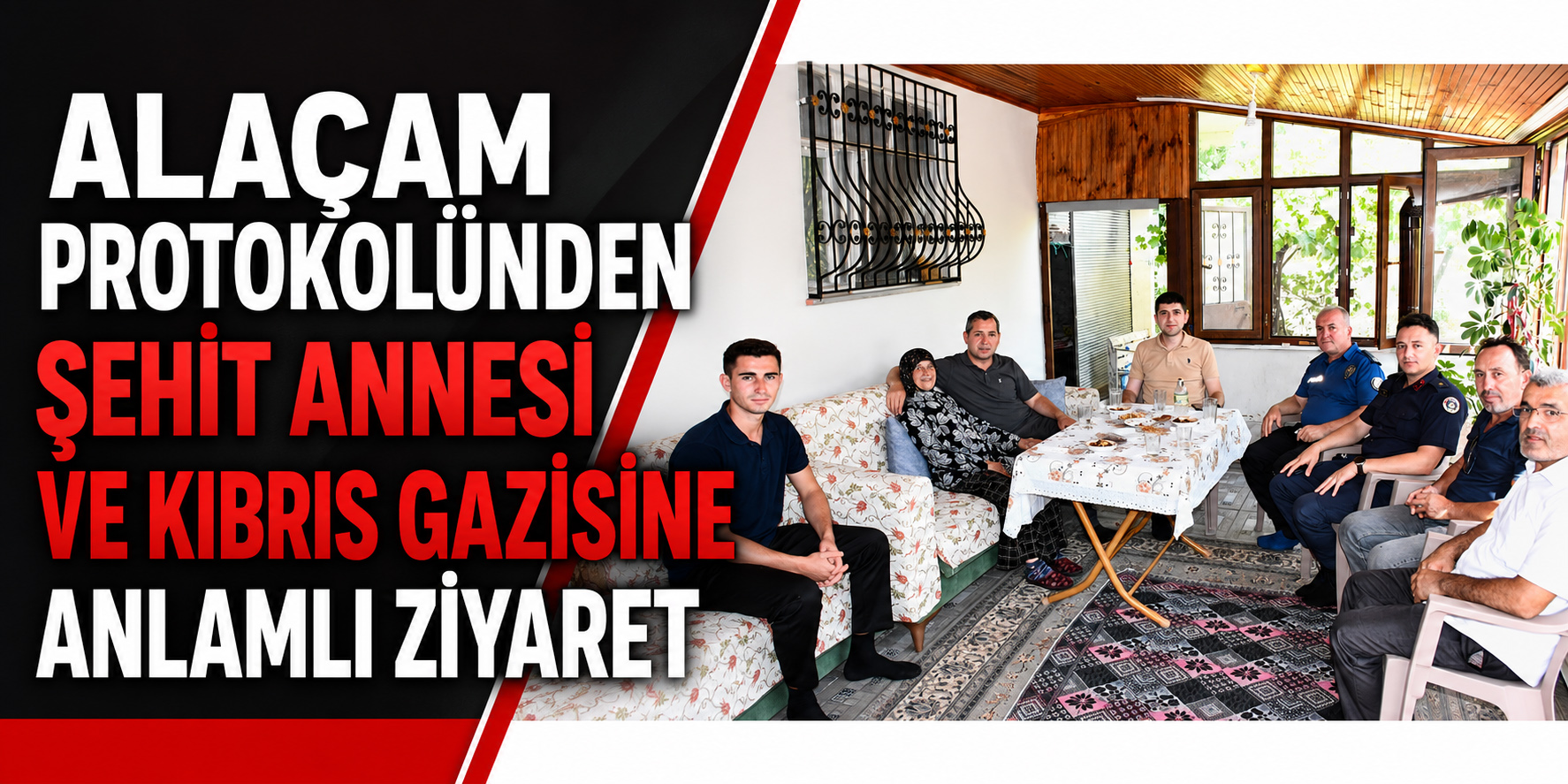 Alaçam Protokolünden Şehit Annesi ve Kıbrıs Gazisine Anlamlı Ziyaret