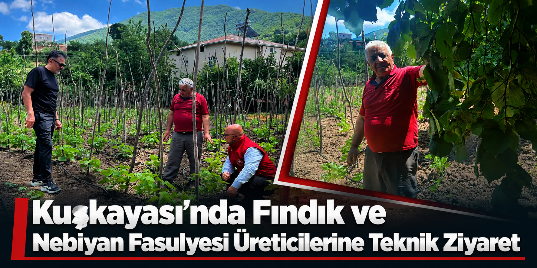 Kuşkayası’nda Fındık ve Nebiyan Fasulyesi Üreticilerine Teknik Ziyaret