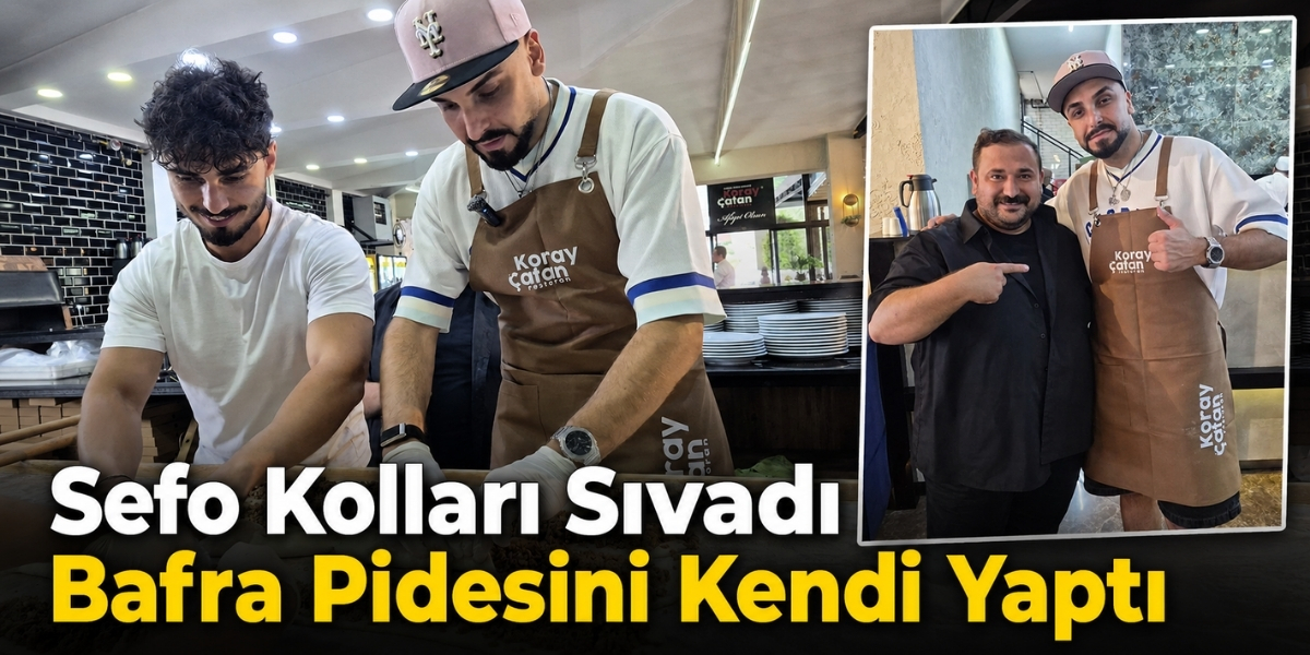 Sefo Kolları Sıvadı: Bafra Pidesini Kendi Yaptı