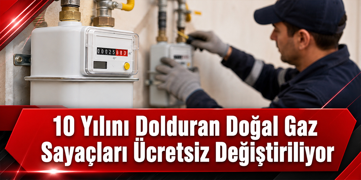 10 Yılını Dolduran Doğal Gaz Sayaçları Ücretsiz Değiştiriliyor
