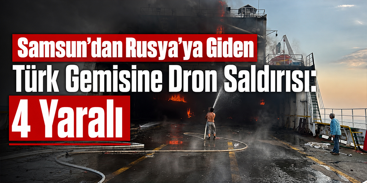 Samsun’dan Rusya’ya Giden Türk Gemisine Dron Saldırısı: 4 Yaralı