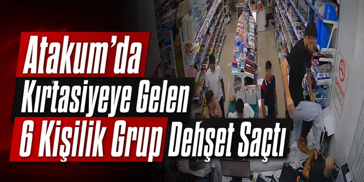 Atakum’da Kırtasiyeye Gelen 6 Kişilik Grup Dehşet Saçtı