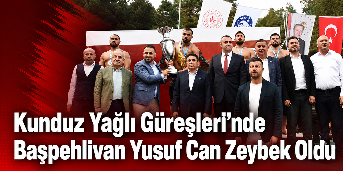 Kunduz Yağlı Güreşleri’nde Başpehlivan Yusuf Can Zeybek Oldu