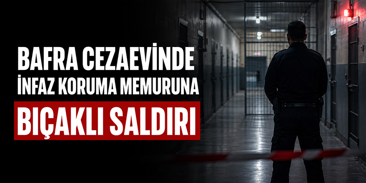 Bafra Cezaevinde İnfaz Koruma Memuruna Bıçaklı Saldırı