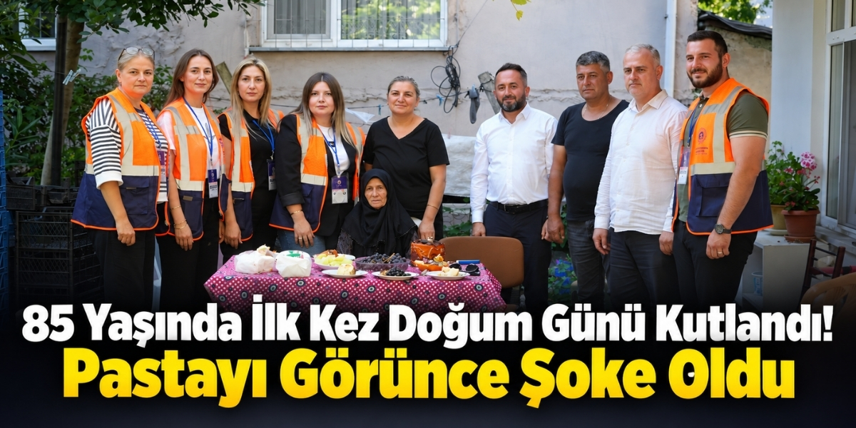 85 Yaşında İlk Kez Doğum Günü Kutlandı! Pastayı Görünce Şoke Oldu