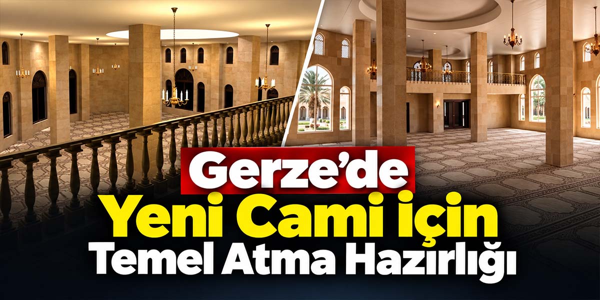 Gerze’de Yeni Cami İçin Temel Atma Hazırlığı