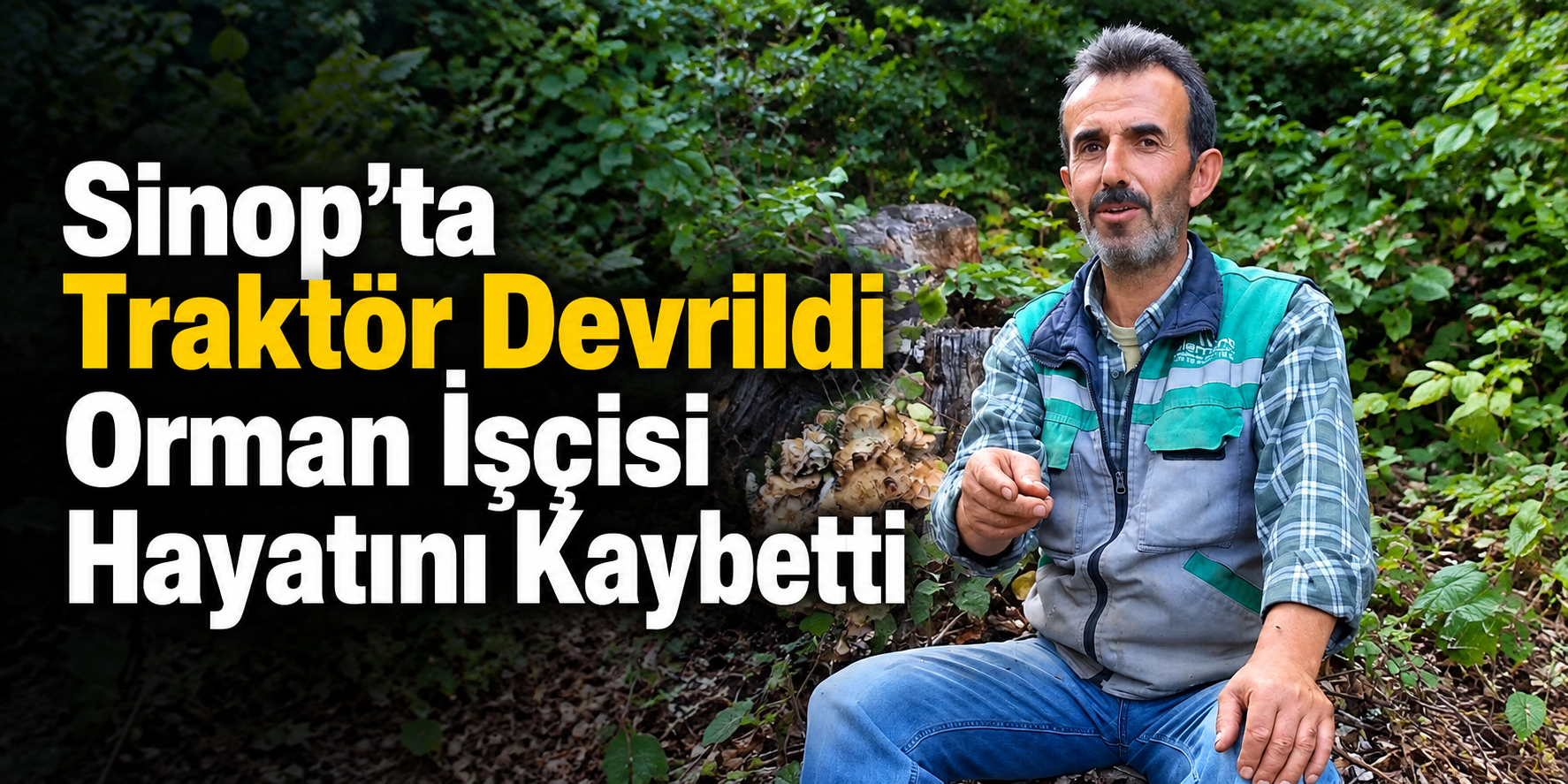 Sinop’ta Traktör Devrildi Orman İşçisi Hayatını Kaybetti