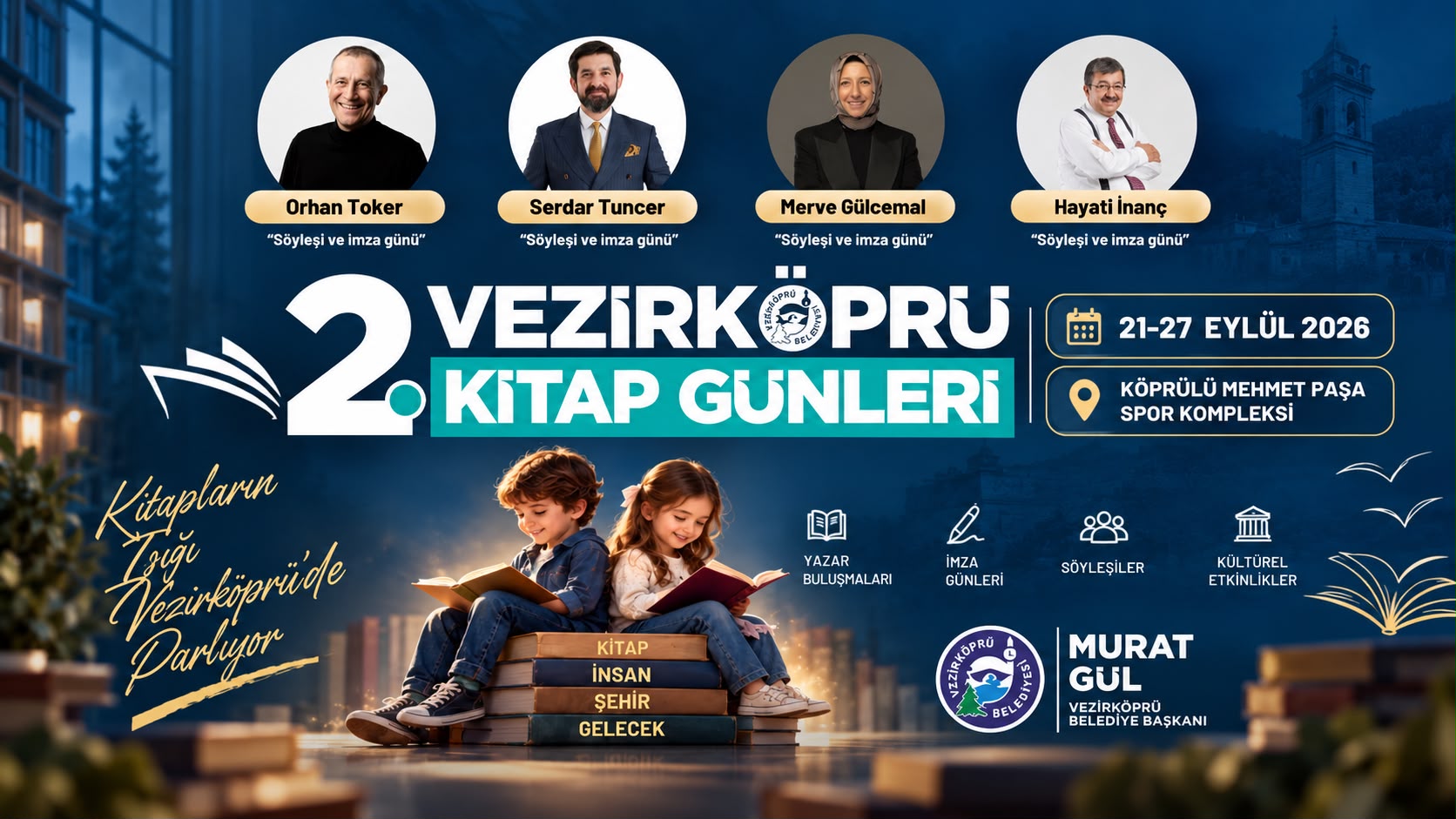 Vezirköprü’de Kitap Günleri Başlıyor İlk Konuk Hayati İnanç