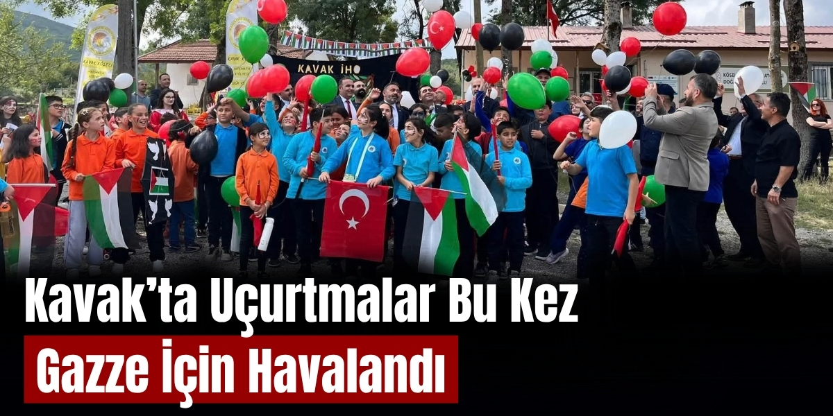 Kavak’ta Uçurtmalar Bu Kez Gazze İçin Havalandı