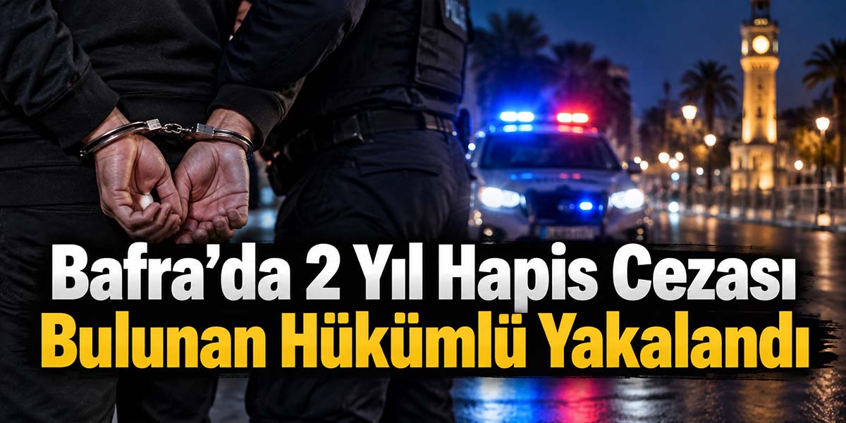 Bafra’da 2 Yıl Hapis Cezası Bulunan Hükümlü Yakalandı