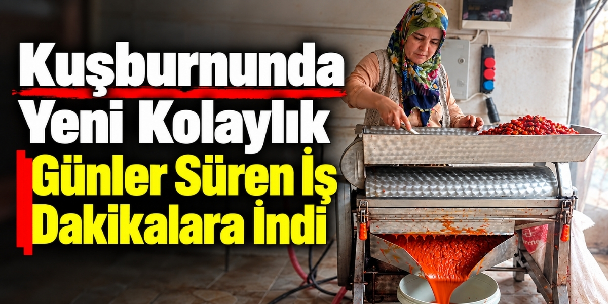 Kuşburnunda Yeni Kolaylık Günler Süren İş Dakikalara İndi