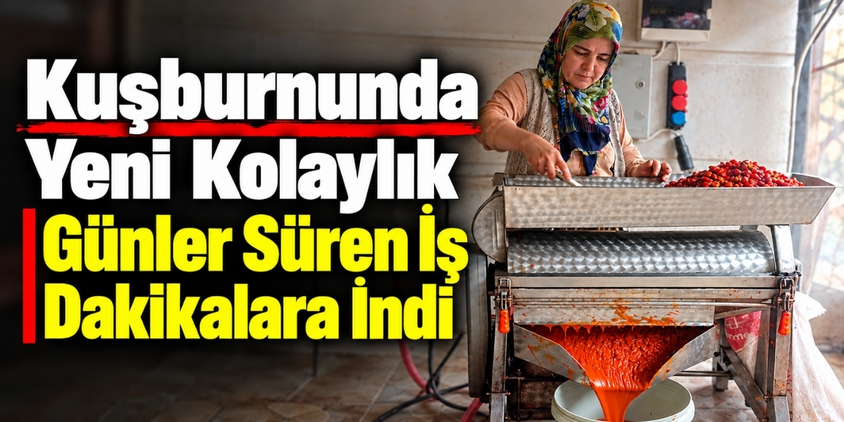 Kuşburnunda Yeni Kolaylık Günler Süren İş Dakikalara İndi