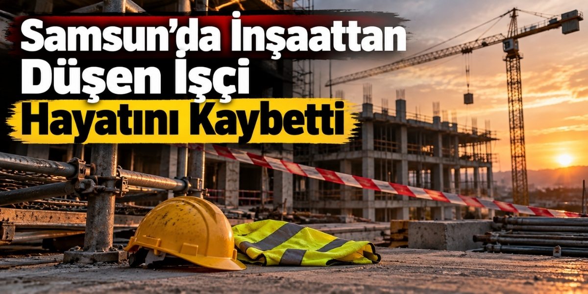Samsun’da İnşaattan Düşen İşçi Hayatını Kaybetti