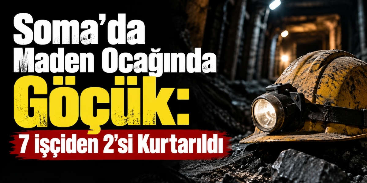 Soma’da Maden Ocağında Göçük: 7 işçiden 2'si Kurtarıldı