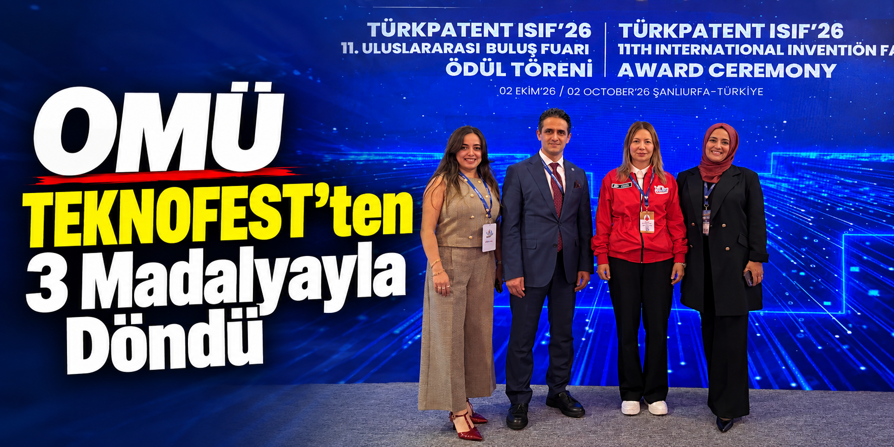OMÜ TEKNOFEST’ten 3 Madalyayla Döndü
