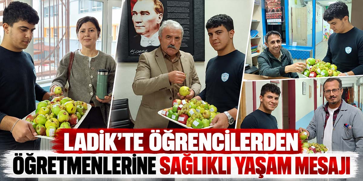 Ladik’te Öğrencilerden Öğretmenlerine Sağlıklı Yaşam Mesajı