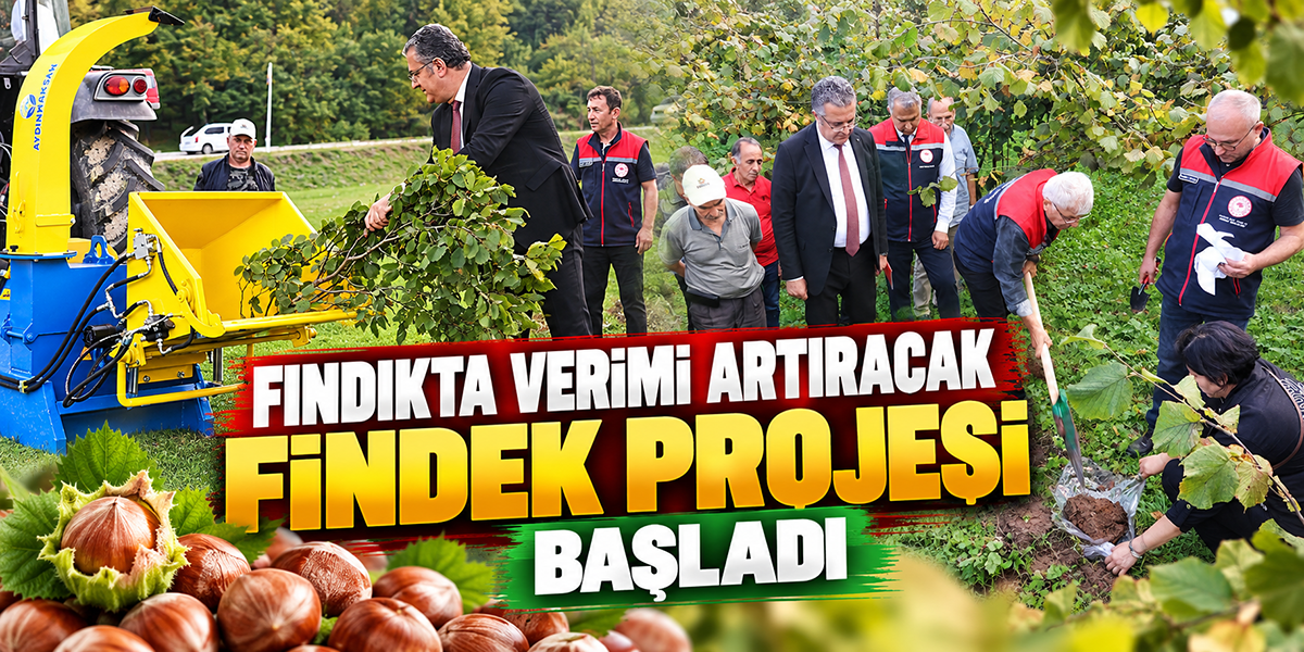 Fındıkta Verimi Artıracak FINDEK Projesi Başladı