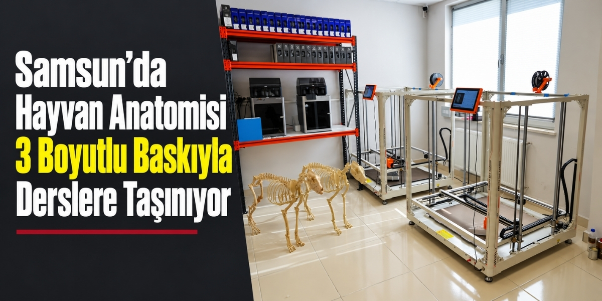 Samsun’da Hayvan Anatomisi 3 Boyutlu Baskıyla Derslere Taşınıyor