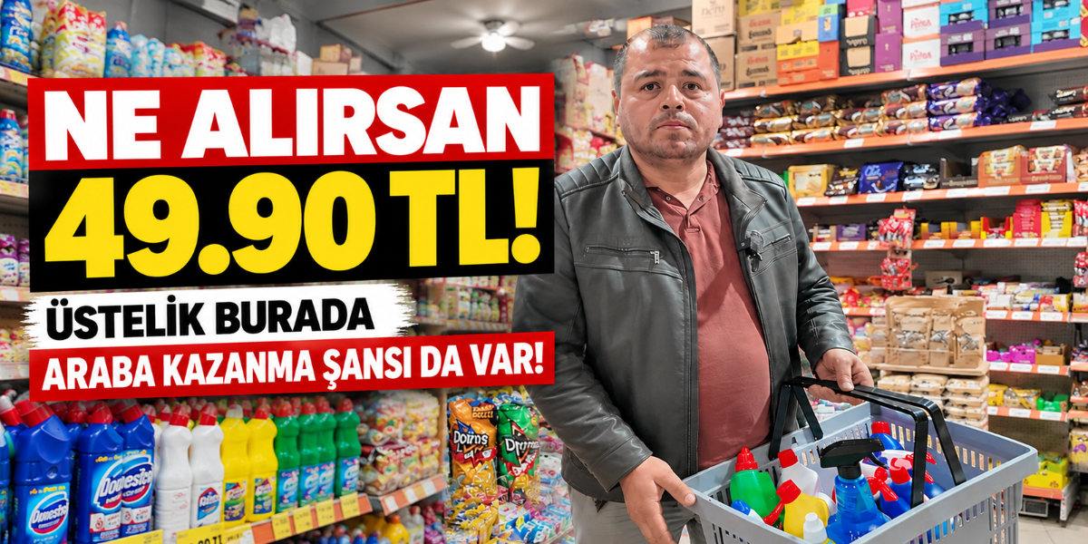 Ne Alırsan 49.90 TL! Üstelik Burada Araba Kazanma Şansı da Var!