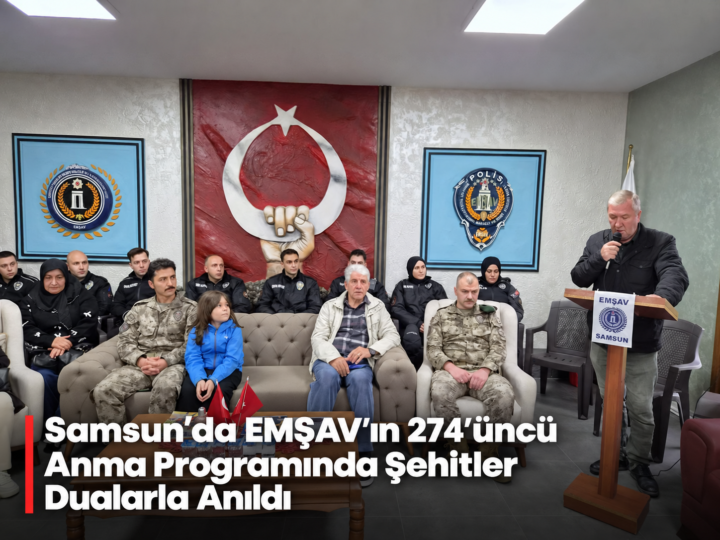 Samsun’da EMŞAV’ın 274’üncü Anma Programında Şehitler Dualarla Anıldı