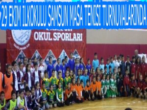 29 Ekim İlkokulu Samsun Masa Tenisi Turnuvalarında