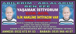 EFE İÇİN ELİNİZİ VİJDANINIZA KOYUN