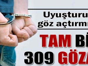 Tam bin 309 gözaltı