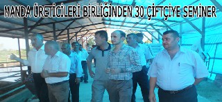 MANDA ÜRETİCİLERİ BİRLİĞİNDEN 30 ÇİFTÇİYE SEMİNER