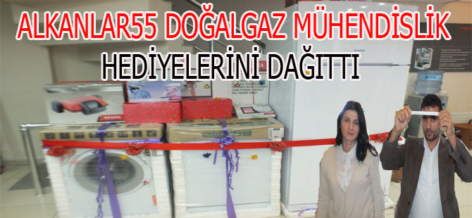 ALKANLAR55 DOĞALGAZ MÜHENDİSLİK HEDİYELERİNİ DAĞITTI