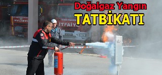 Bafra'da Doğalgaz Tatbikatı