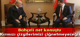 'Kırmızı çizgilerimizi çiğnetmeyiz'