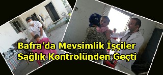 Kaymakam Halis Arslan El Attı, İşçiler Sağlık Kontrolünden Geçti